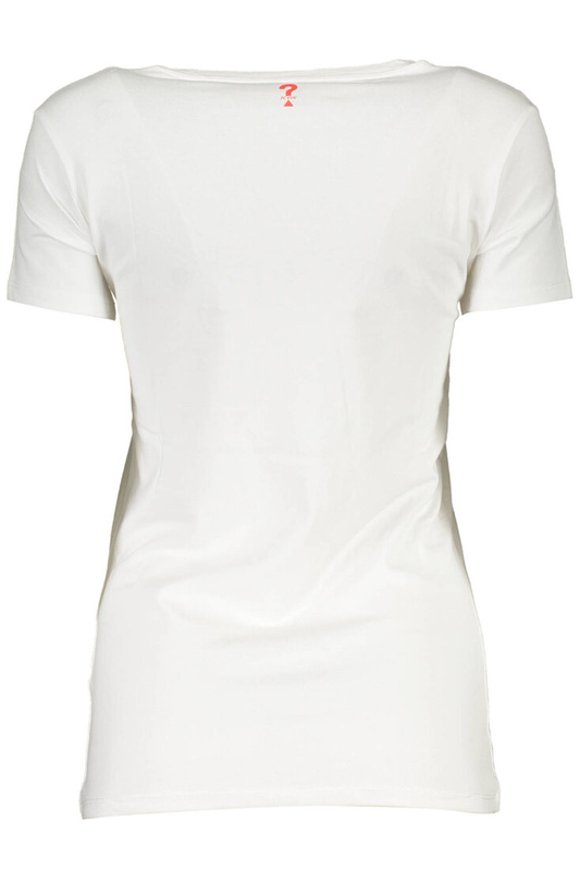GUESS JEANS T-SHIRT Z KRÓTKIM RĘKAWEM DAMSKI BIAŁY