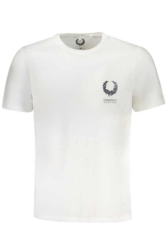T-SHIRT MĘSKI Z KRÓTKIM RĘKAWEM GIAN MARCO VENTURI BIAŁY
