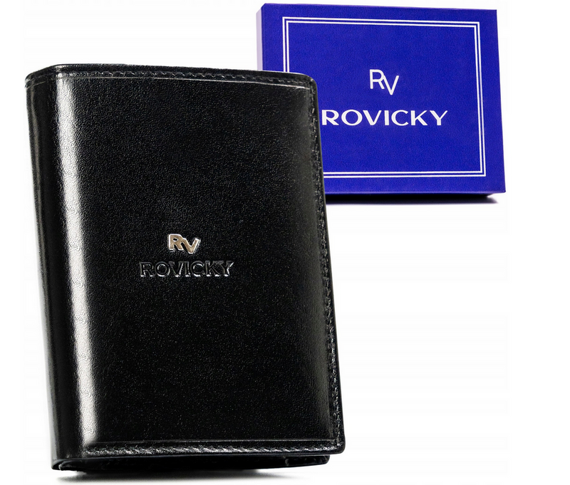 Duży Męski stylowy portfel skórzany od Rovicky