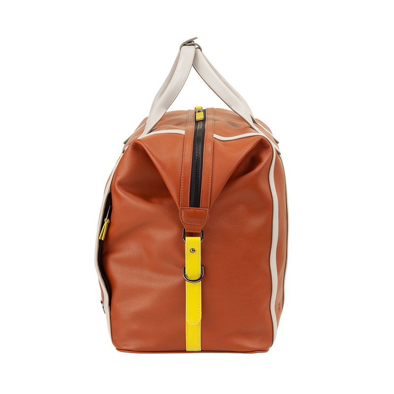 DuDu torba podróżna skóra naturalna duża torba weekendowa z kieszeniami