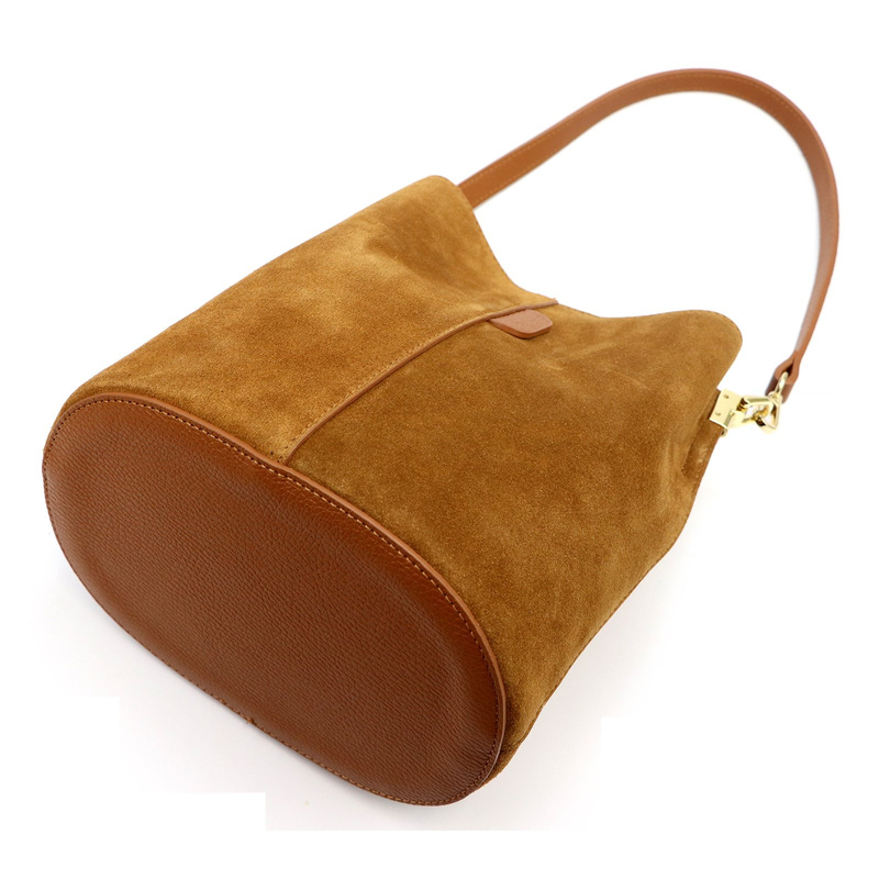 Luka Skórzana Zamszowa damska listonoszka z organizerem torebka przez ramię