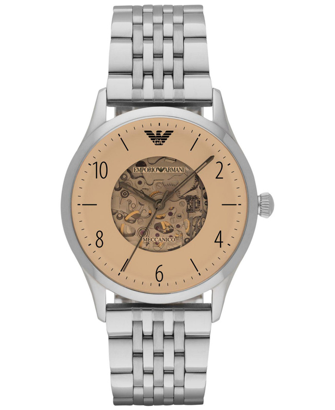 Zegarek ARMANI AR1922. Automatyczny, Kolor brązowy. Mężczyzna.