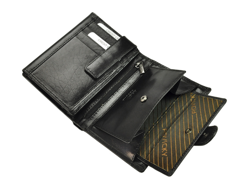 Skórzany męski portfel Rovicky PC-104-BAR RFID