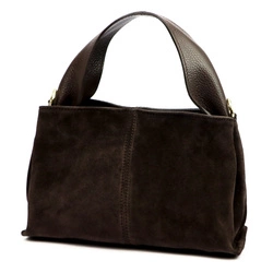 Stylowa Zamszowa damska listonoszka torebka z dopinanym paskiem od Luka