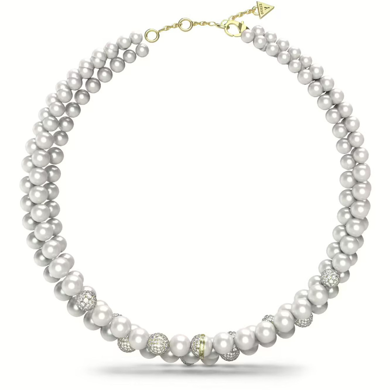 Biżuteria GUESS JUBN04444JWYG. Naszyjnik, Kolor szary. Kobieta.