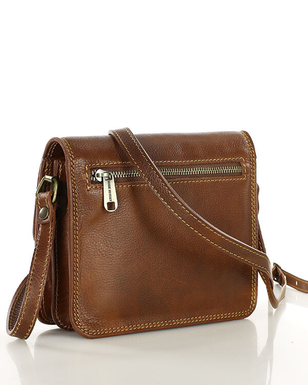 Torba skórzana kwadratowa premium Florence bag - MARCO MAZZINI czarna
