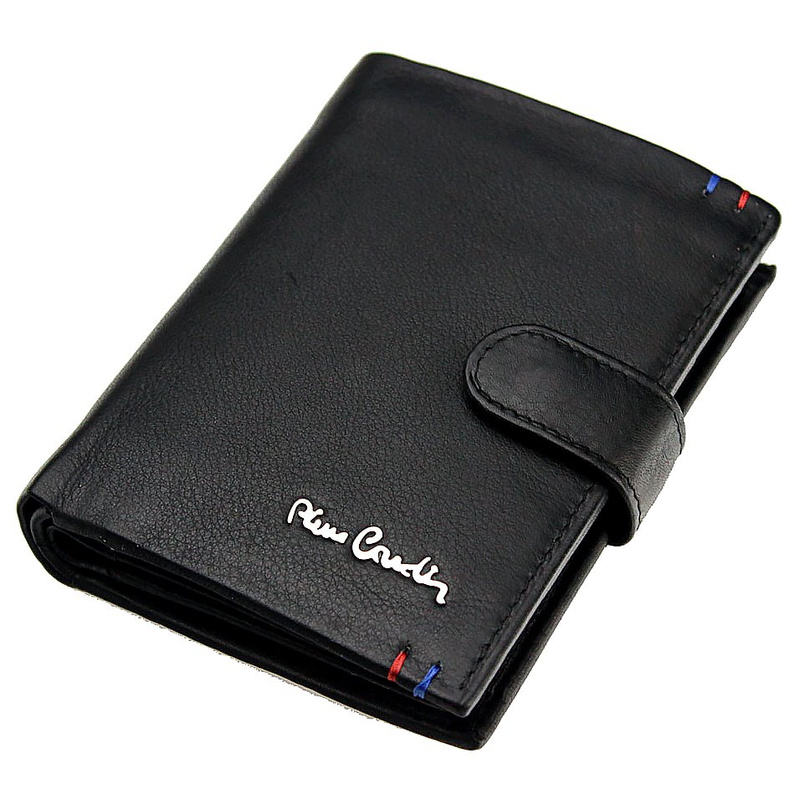 Pionowy Skórzany męski portfel Pierre Cardin RFID