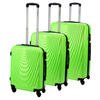 Gravitt zestaw 3 walizek podróżnych na kółkach materiał ABS zamek na kod