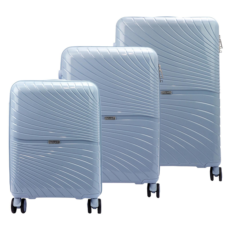 Pierre Cardin trzy walizki zestaw podróżny materiał ABS cztery kółka