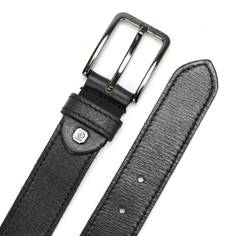 Pierre Cardin męski pasek do spodni skóra naturalna klasyczna klamra