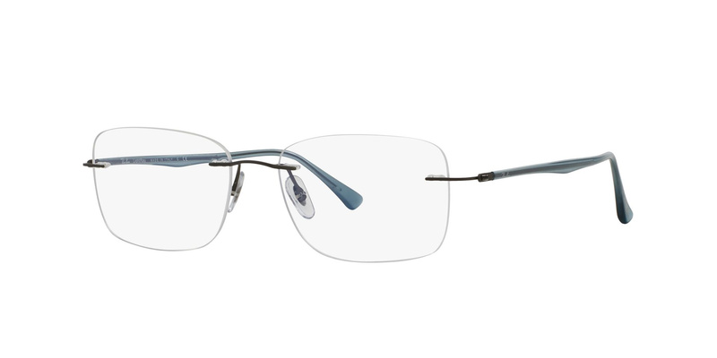 Okulary RAY BAN RX8725102852. Okulary, Kolor niebieski. Mężczyzna.