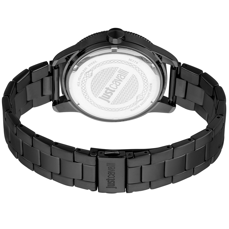 Zegarek JUST CAVALLI JC1G179M0085. Kwarcowy, Kolor szary. Mężczyzna.