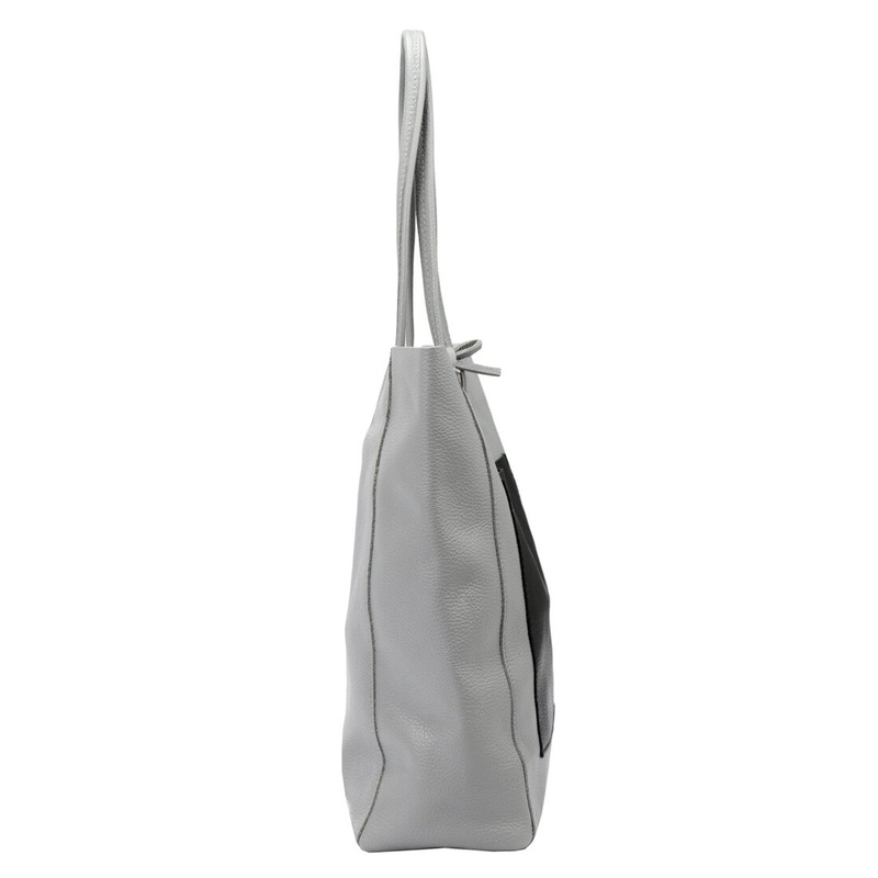 Shopperbag damska skórzana na ramię duża MiaMore