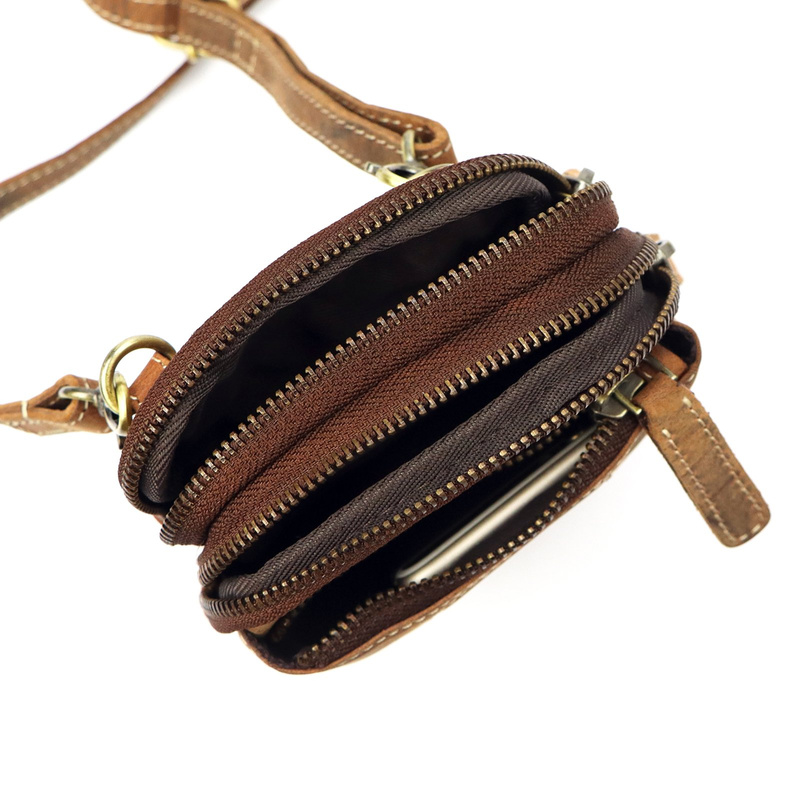 Nordee męska saszetka skóra naturalna mała torba na ramię z kieszeniami