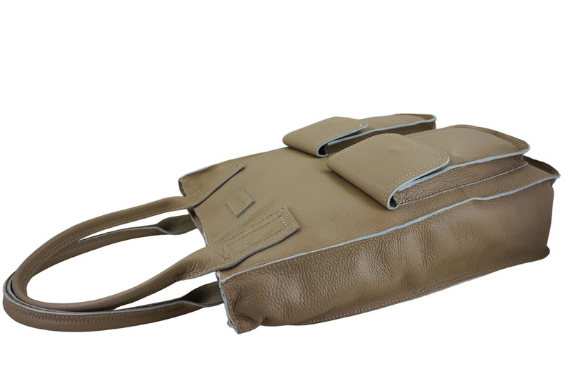 Torby shopper bag do pracy - Beżowe 