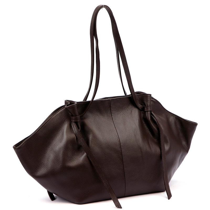 Vera Pelle damska shopperbag skóra naturalna miękka duża torebka na ramię