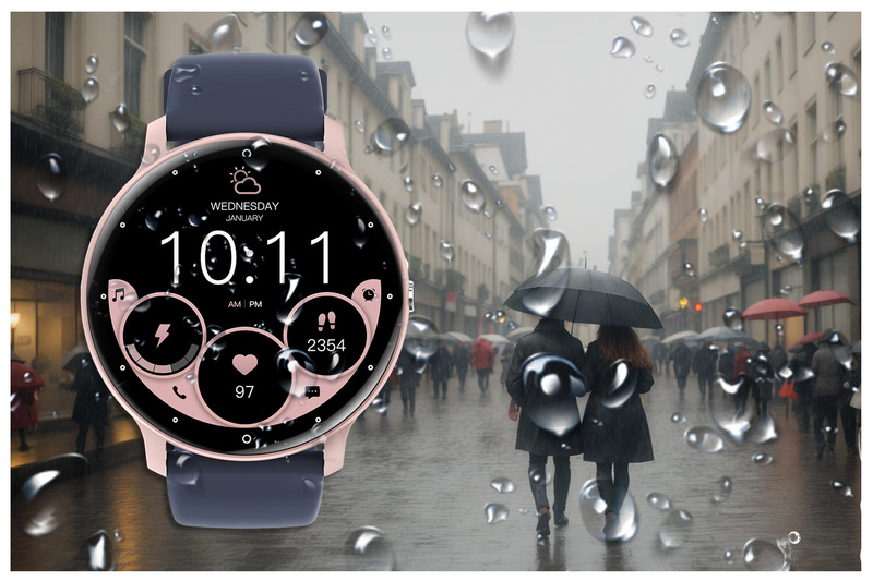 SMARTWATCH UNISEX GRAVITY GT1-7 PRO - ROZMOWY BLUETOOTH, DODATKOWY PASEK (sg027g)