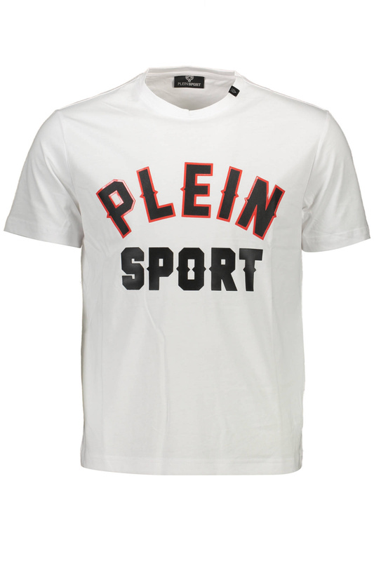PLEIN SPORT BIAŁA MĘSKA KOSZULKA Z KRÓTKIM RĘKAWEM