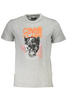 CAVALLI CLASS T-SHIRT Z KRÓTKIM RĘKAWEM MĘSKI SZARY