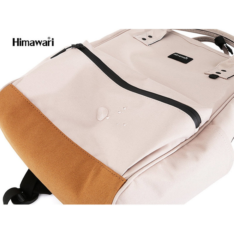 Brzoskwiniowy plecak sportowy z wodoodpornej tkaniny - Himawari