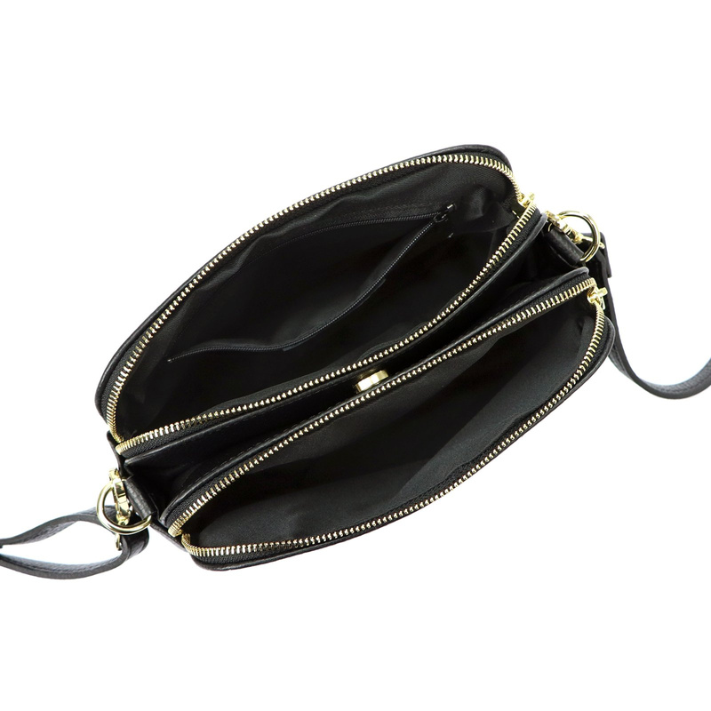 Skórzana damska elegancka listonoszka od MiaMore