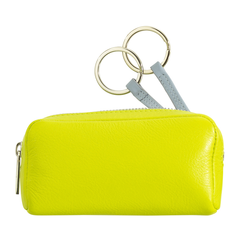 Dudu etui na klucze skóra naturalna z 2 karabińczykami z kieszenią