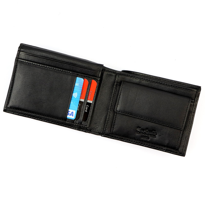 Pierre Cardin portfel męski skóra naturalna rozbudowany składany z RFID