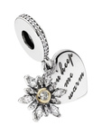 Charms damski Pandora 792012CZ ze srebrem i złotem 14K