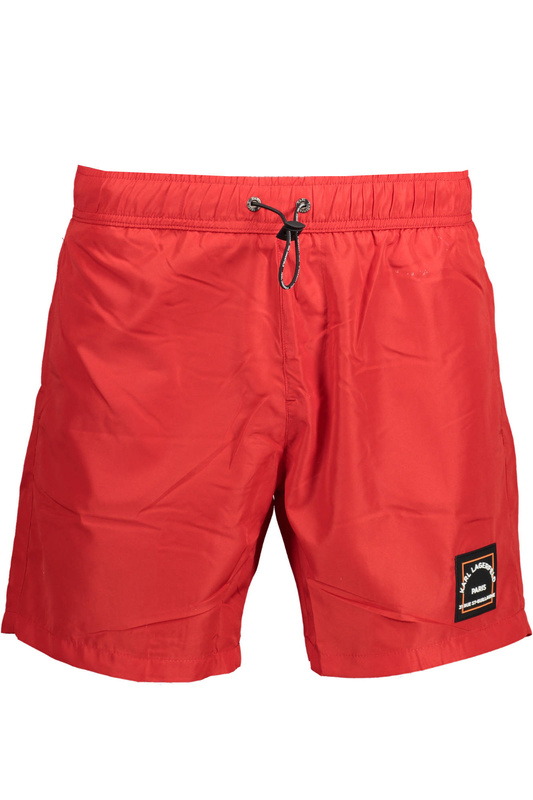 KARL LAGERFELD KOSTIUM KĄPIELOWY MĘSKI SPÓDNICZKA CZERWONA
