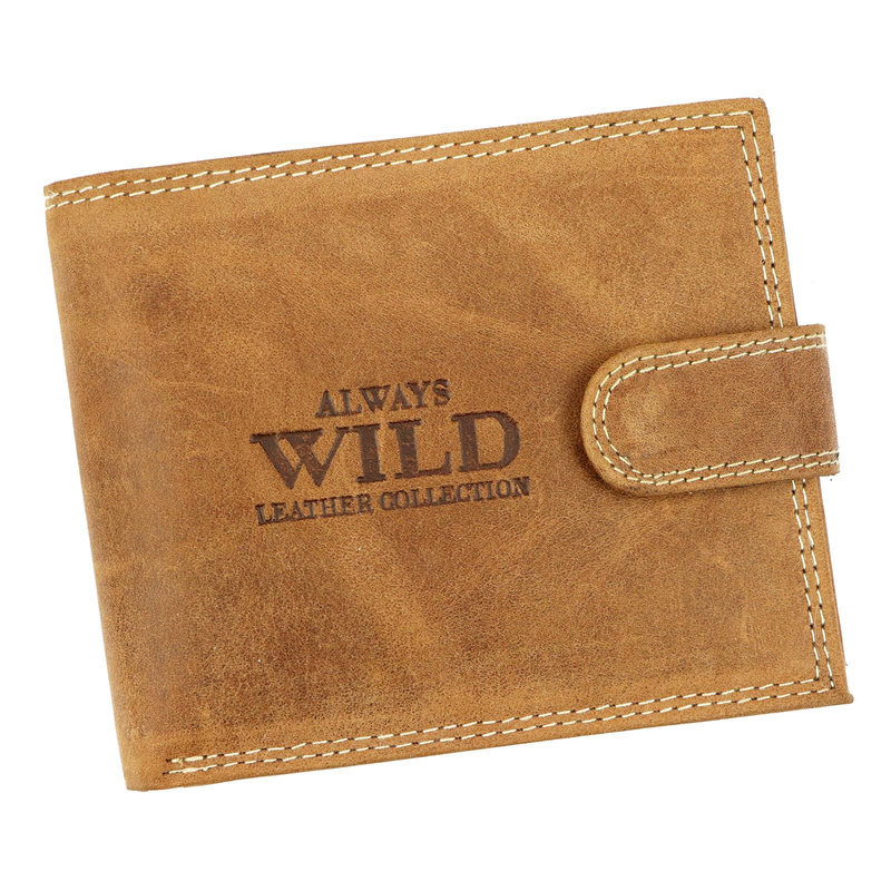 Skórzany męski portfel Wild N992-P-CHM RFID