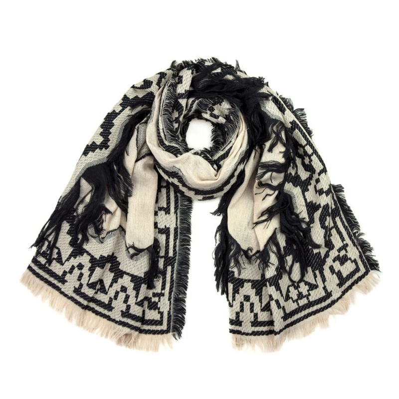 Szal Boho Fringes