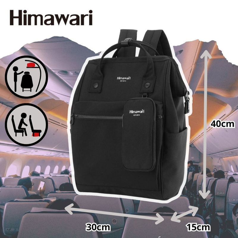 Czarny, wszechstronny plecak mieszczący format A4 - Himawari