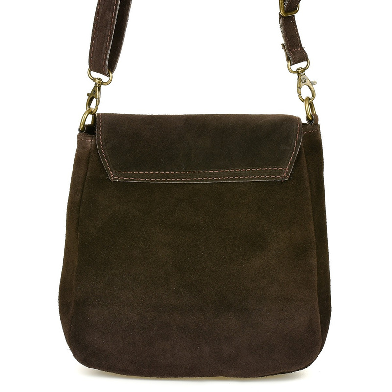 Torebka skórzana Damska Zamszowa Listonoszka retro X40