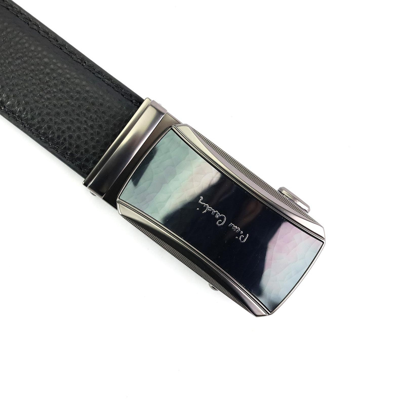 Pierre Cardin męski skórzany pasek do spodni elegancki klamra automatyczna