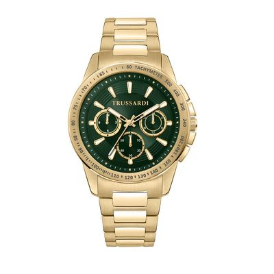 Zegarek TRUSSARDI R2453153001. Kwarcowy, Kolor zielony. Mężczyzna.