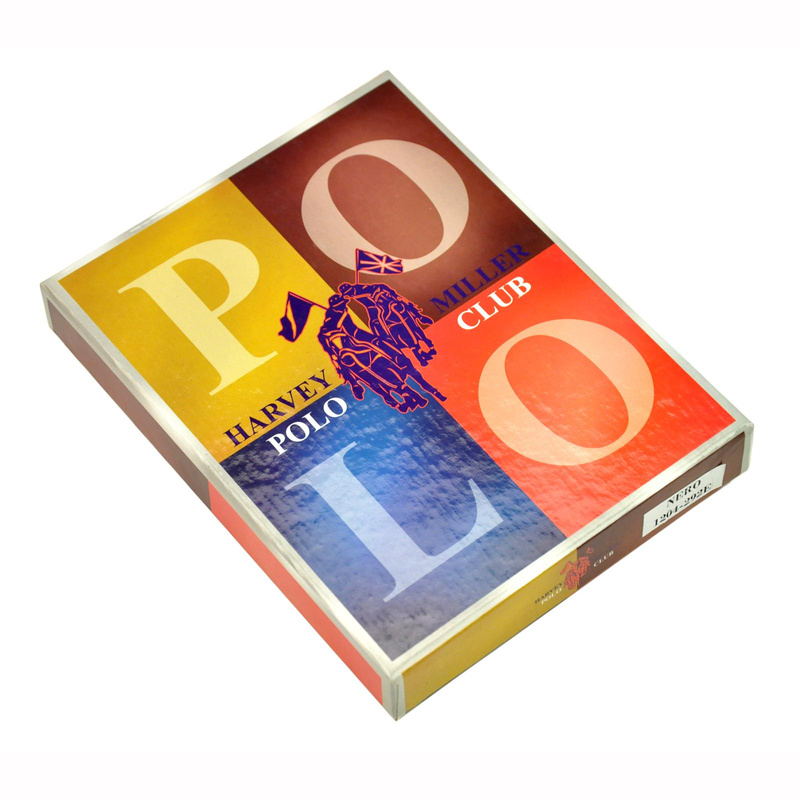 Zapinany na zatrzask Skórzany męski portfel Harvey Miller Polo Club