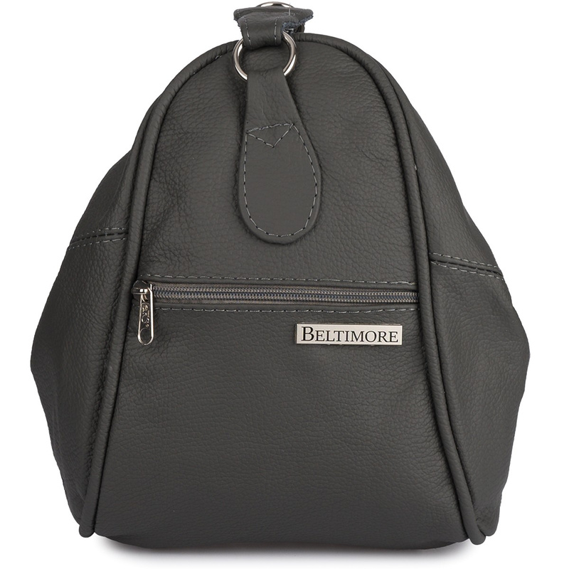 Szary Plecak damski skórzany torebka 2w1 Beltimore 019
