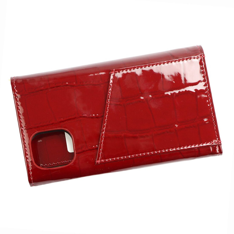 MiaMore Etui na telefon damskie wzór skóra krokodyla iPhone 11 case z klapą