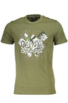 CAVALLI CLASS T-SHIRT Z KRÓTKIM RĘKAWEM MĘSKI ZIELONY