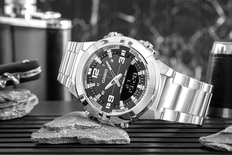 ZEGAREK MĘSKI CASIO AMW-870D-1AVDF + BOX