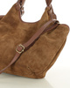 Torebka damska worek hobo bag skóra naturalna - MARCO MAZZINI czarna