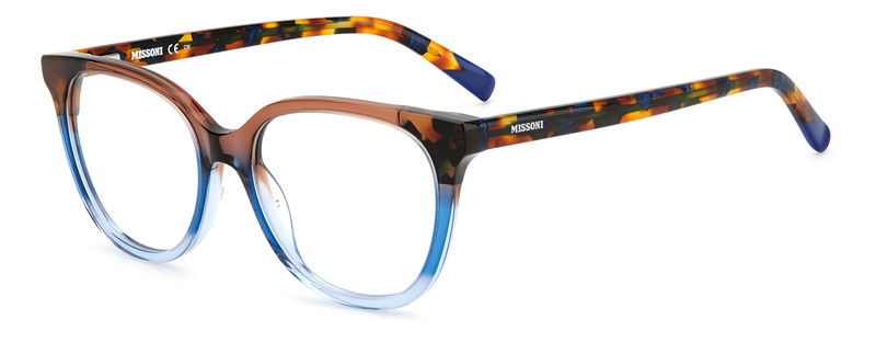 Okulary MISSONI MIS-0100-IPA. Okulary, Kolor niebieski brązowy. Kobieta.
