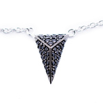 Biżuteria SIF JAKOBS C3307-BK. CHOKER, Kolor czarny. Kobieta.