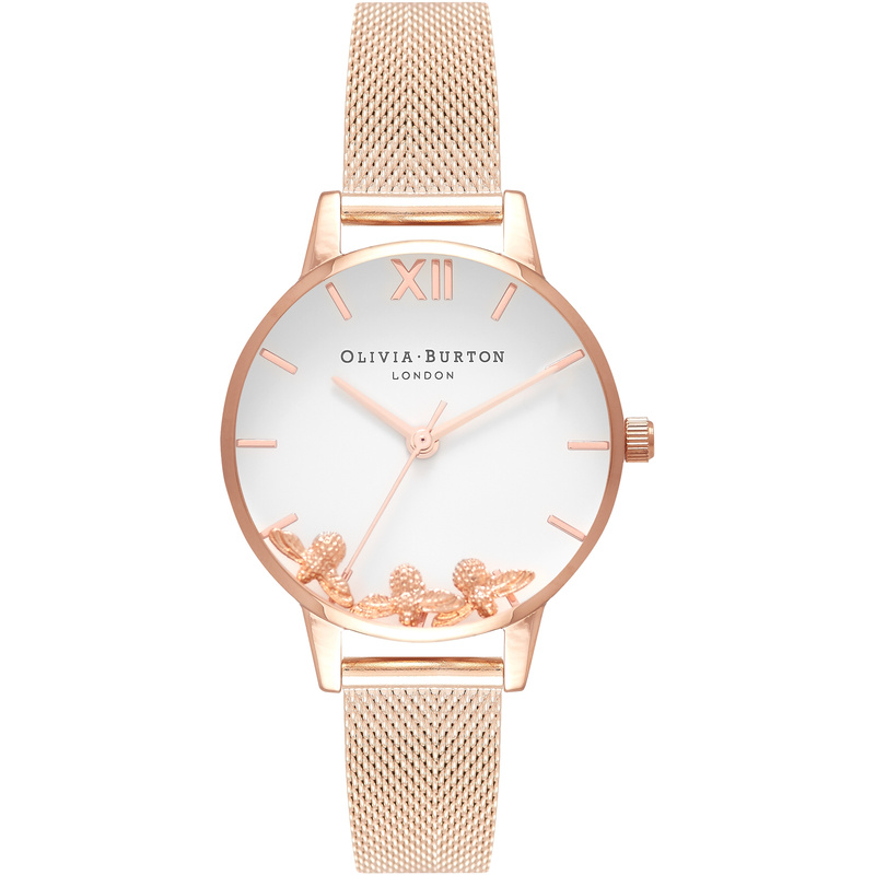 Zegarek OLIVIA BURTON OB16CH01. Kwarcowy, Kolor biały. Kobieta.