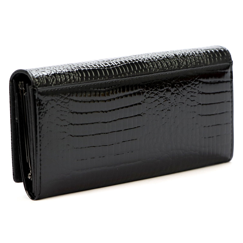 Damski duży portfel ze wzorem skóry węża Cavaldi