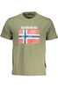 ZIELONY T-SHIRT MĘSKI Z KRÓTKIM RĘKAWEM NAPAPIJRI