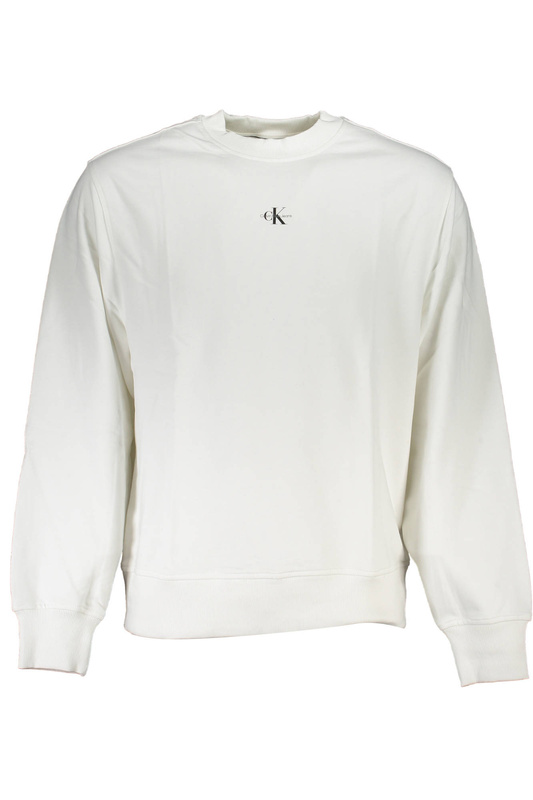 CALVIN KLEIN MĘSKA BLUZA Z ROZPINKĄ BIAŁA