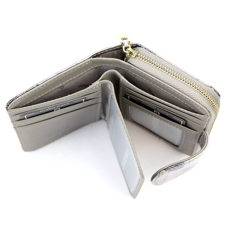 Gregorio portfel damski skóra naturalna lakierowana pionowa portmonetka