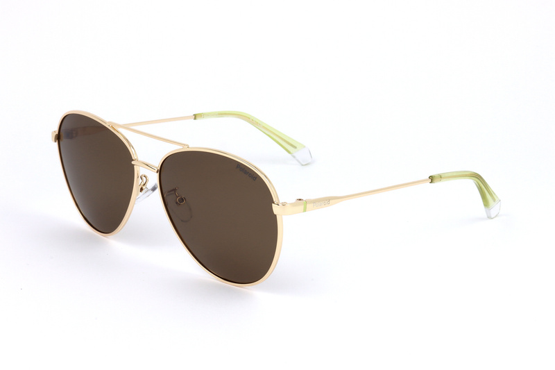Okulary POLAROID PLD4142GSX01Q. Okulary przeciwsłoneczne, Kolor złoty. Unisex.