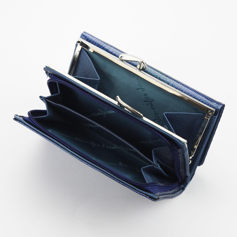 Jennifer Jones damski portfel skóra naturalna podłużna portmonetka